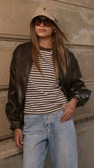 Jackson Bomber Jacket - Vintage Brown