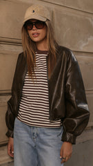 Jackson Bomber Jacket - Vintage Brown