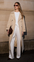 Imogen Button Pants - Cream
