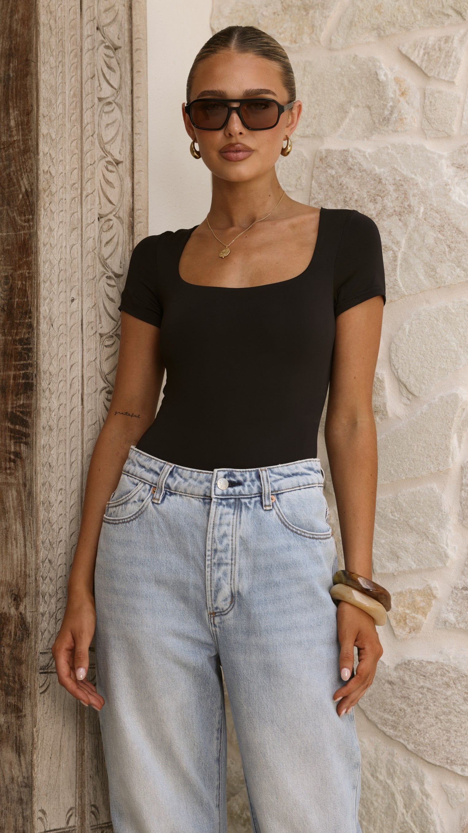 Jamelia Bodysuit - Black