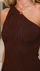 Delia Maxi Dress - Chocolate