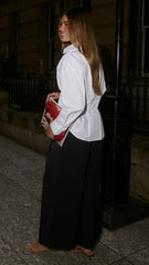 Issay Pants - Navy Pinstripe