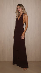 Ella Maxi Dress - Chocolate