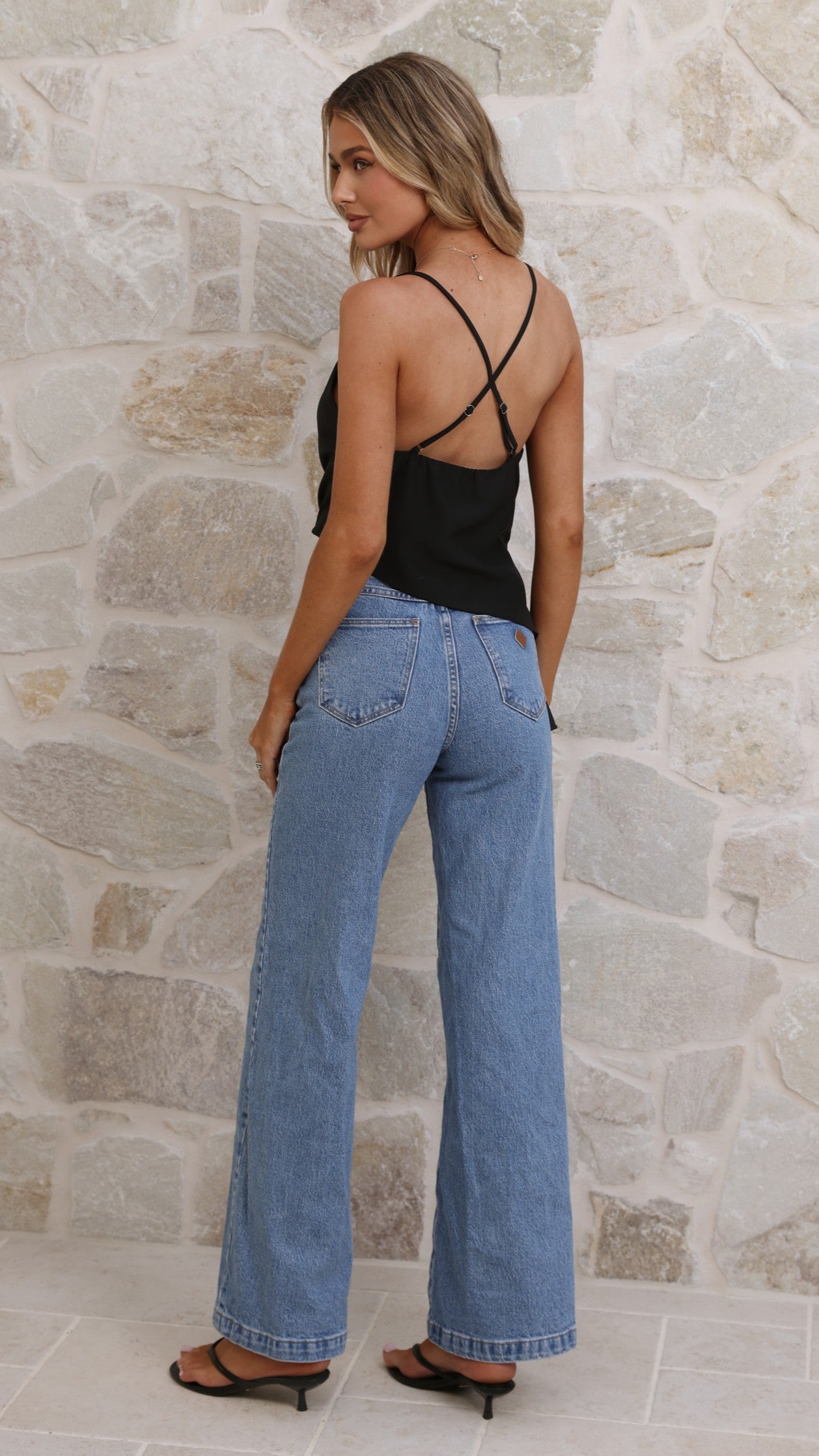 Delilah Asymmetric Top - Black