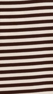 Clara Tee - Choc/White Stripe