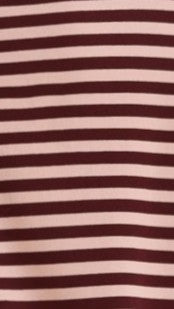 Clara Tee - Burgundy/Pink Stripe