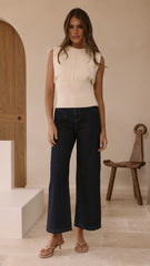 Dakari Knit Top - Cream