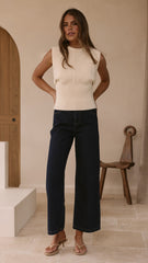 Dakari Knit Top - Cream