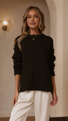 Hayden Knit Jumper - Black