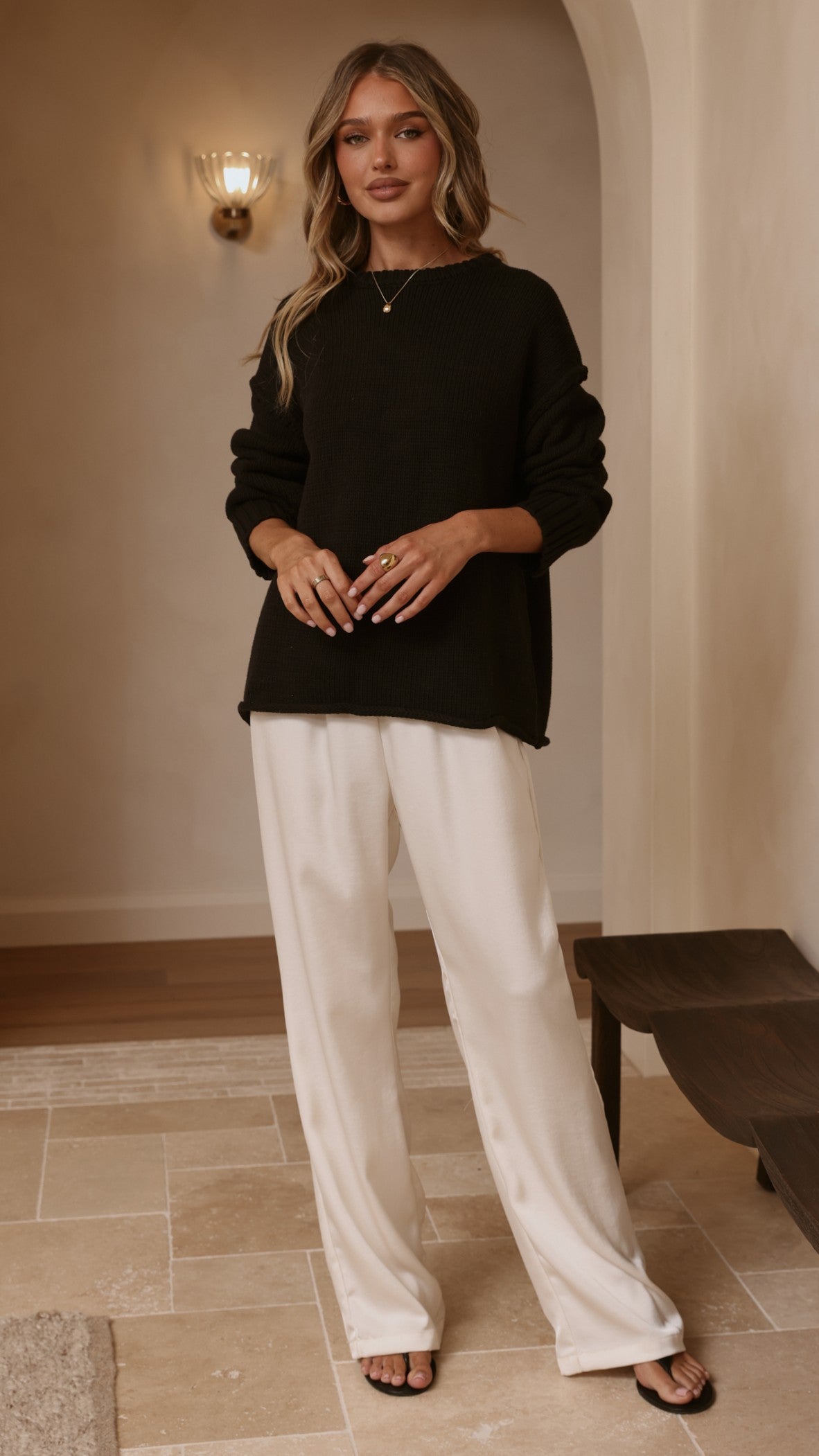 Hayden Knit Jumper - Black