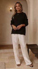 Hayden Knit Jumper - Black