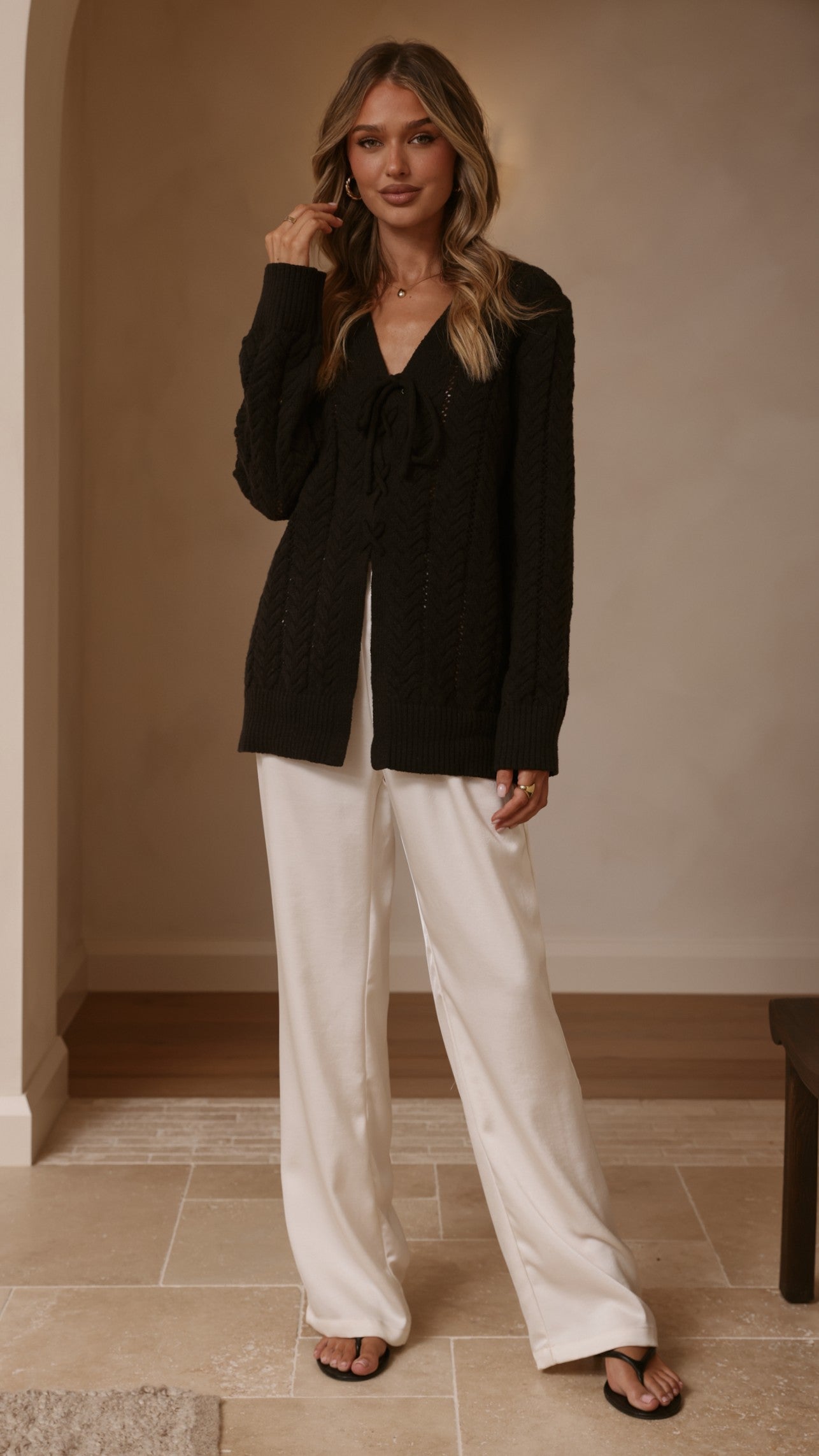 Georgia Knit Top - Black