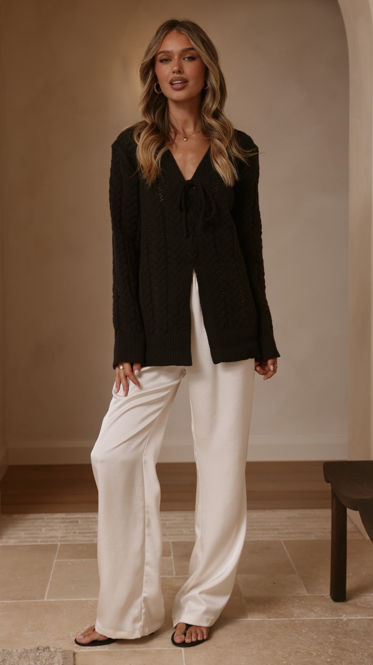 Georgia Knit Top - Black