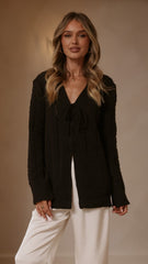 Georgia Knit Top - Black