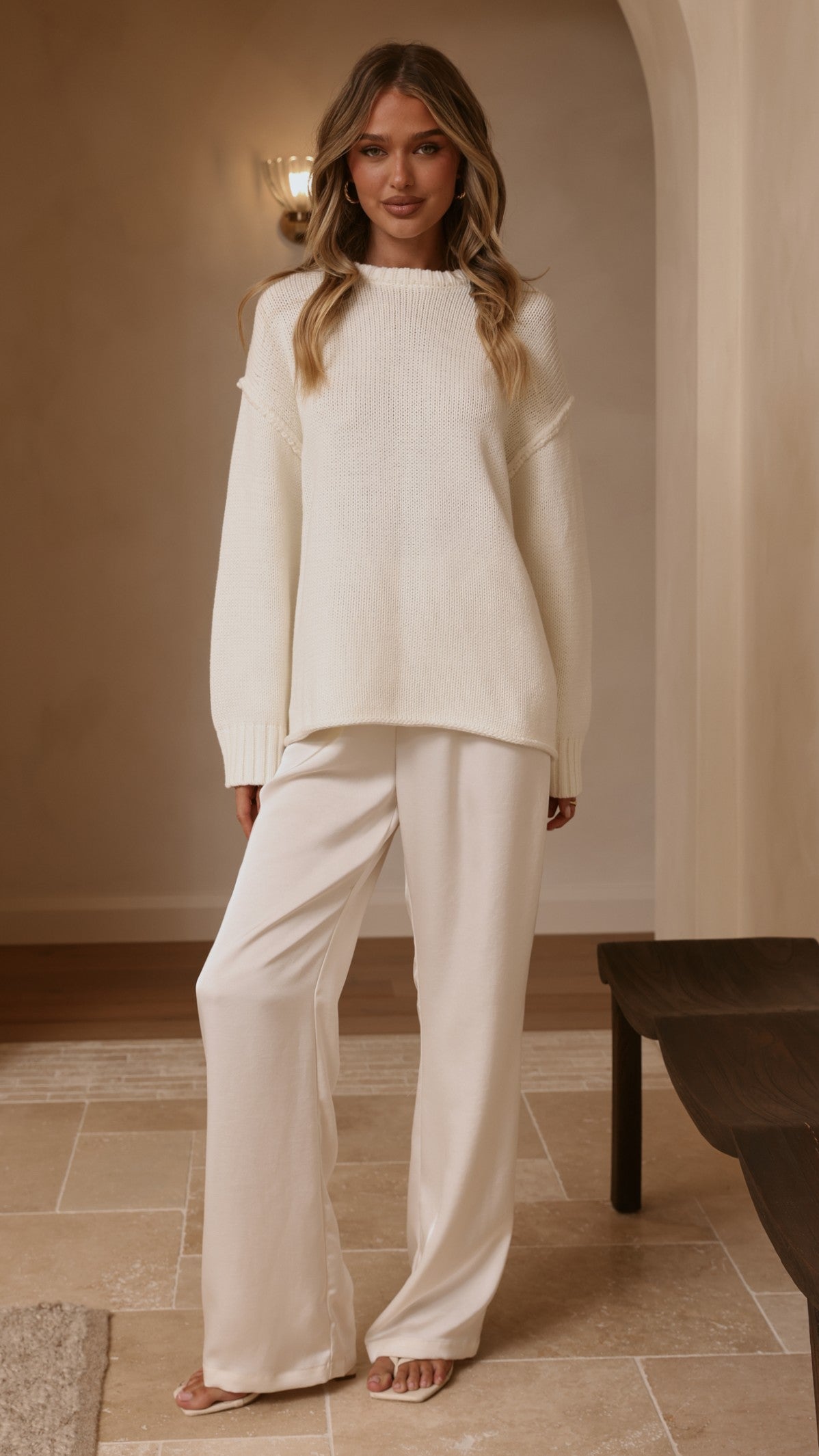 Hayden Knit Jumper - White