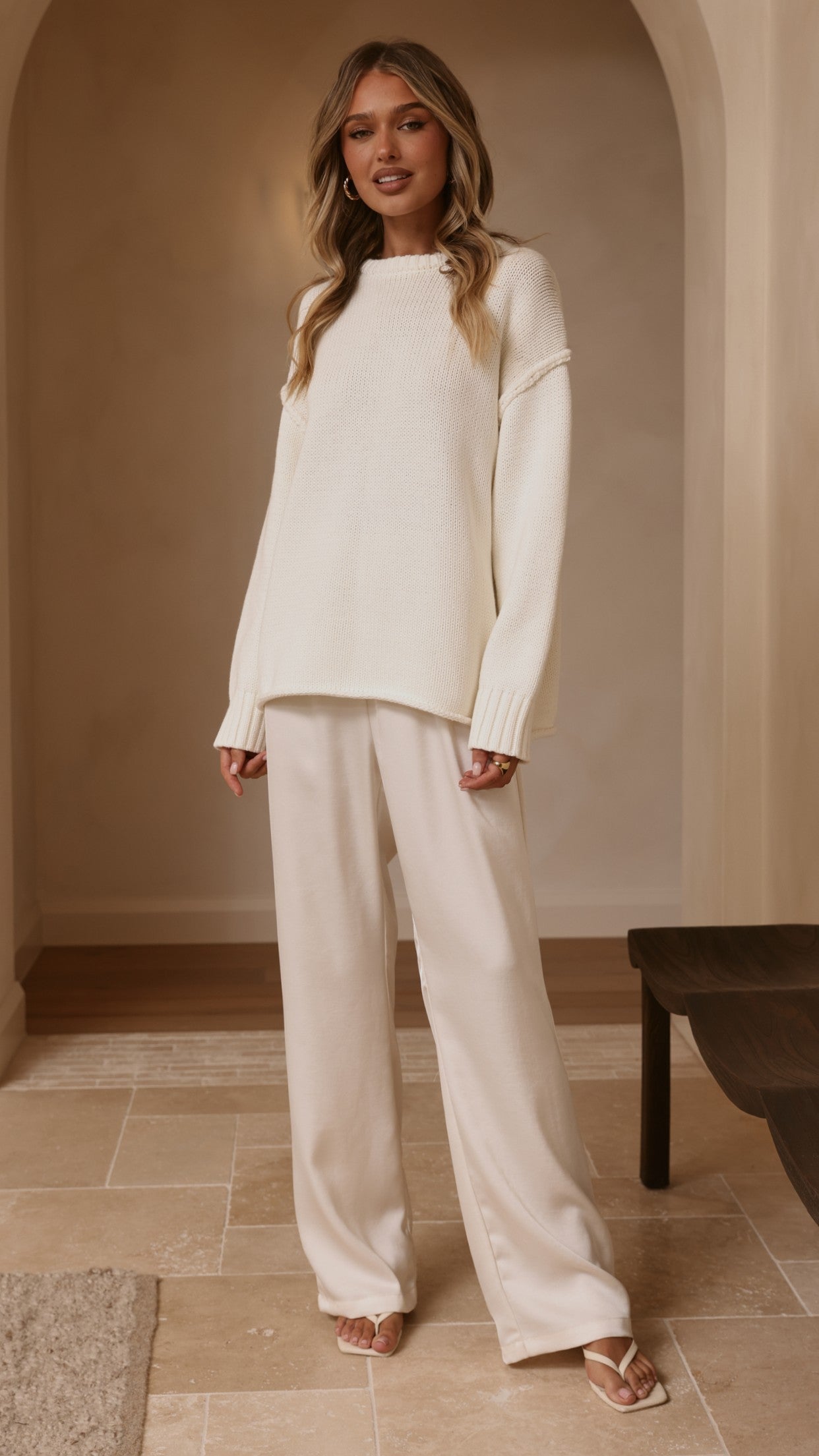 Hayden Knit Jumper - White