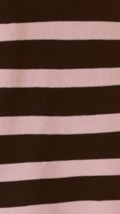 Jaeden Long Sleeve Top & Shorts Set - Pink/Chocolate Stripe
