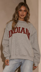 Indiana Crewneck Sweater - Grey