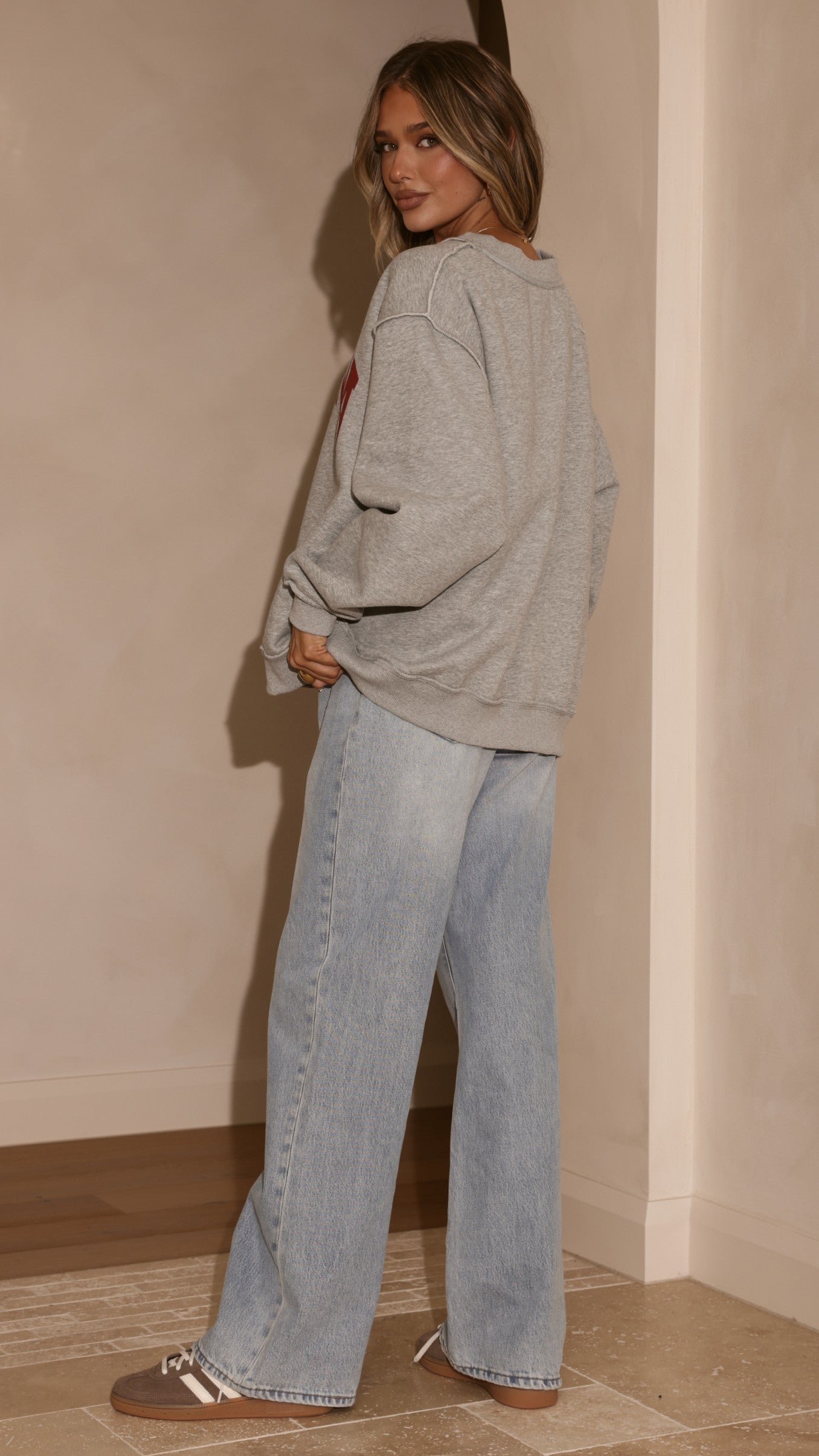 Indiana Crewneck Sweater - Grey