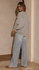 Indiana Crewneck Sweater - Grey