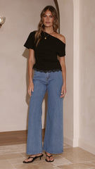 Ellery Straight Leg Jeans - Mid Blue