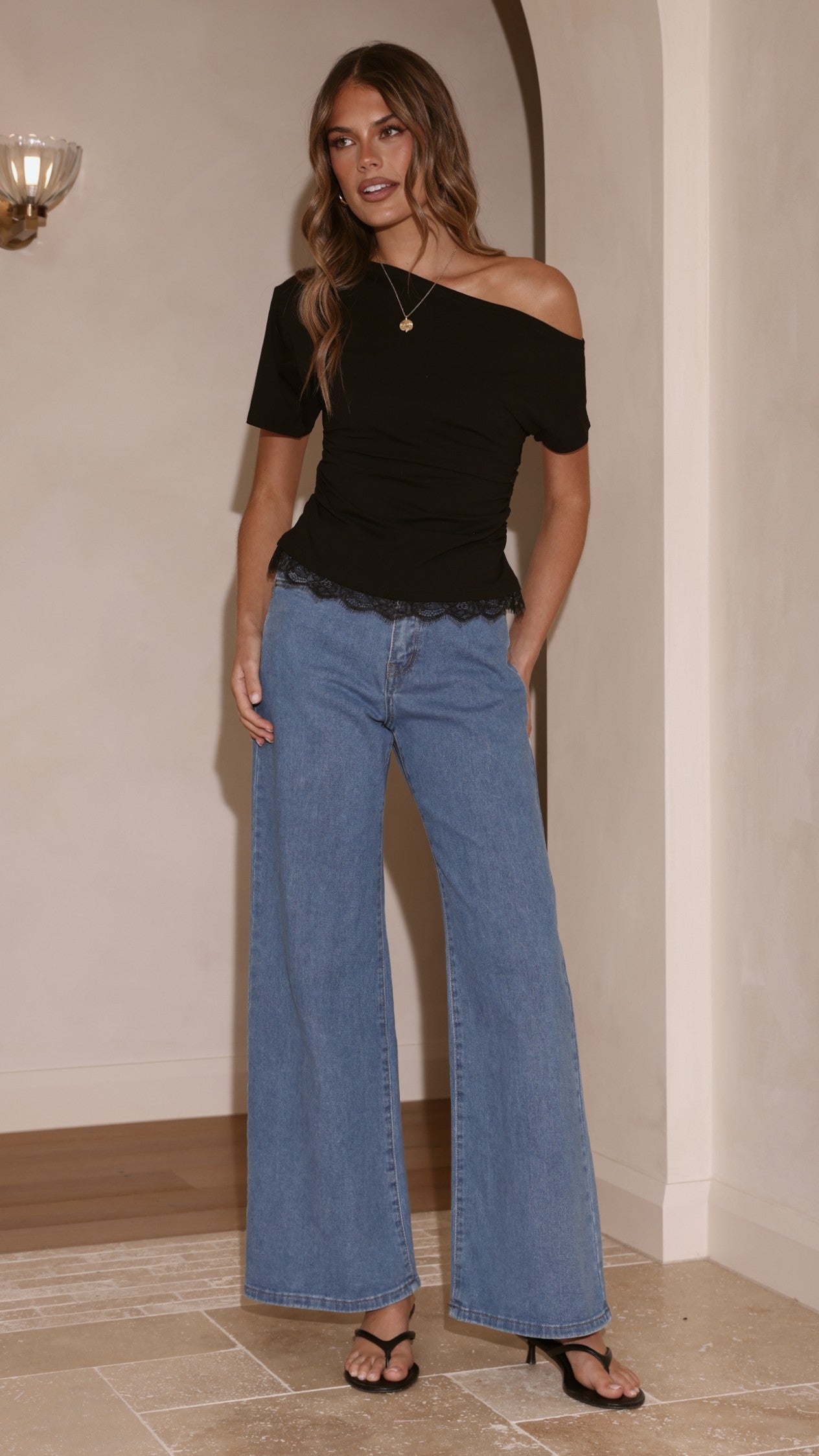 Ellery Straight Leg Jeans - Mid Blue
