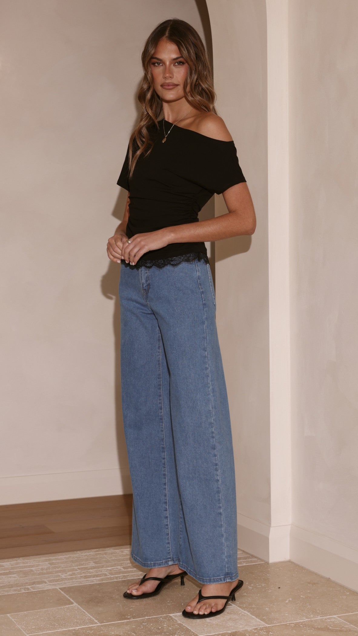Ellery Straight Leg Jeans - Mid Blue