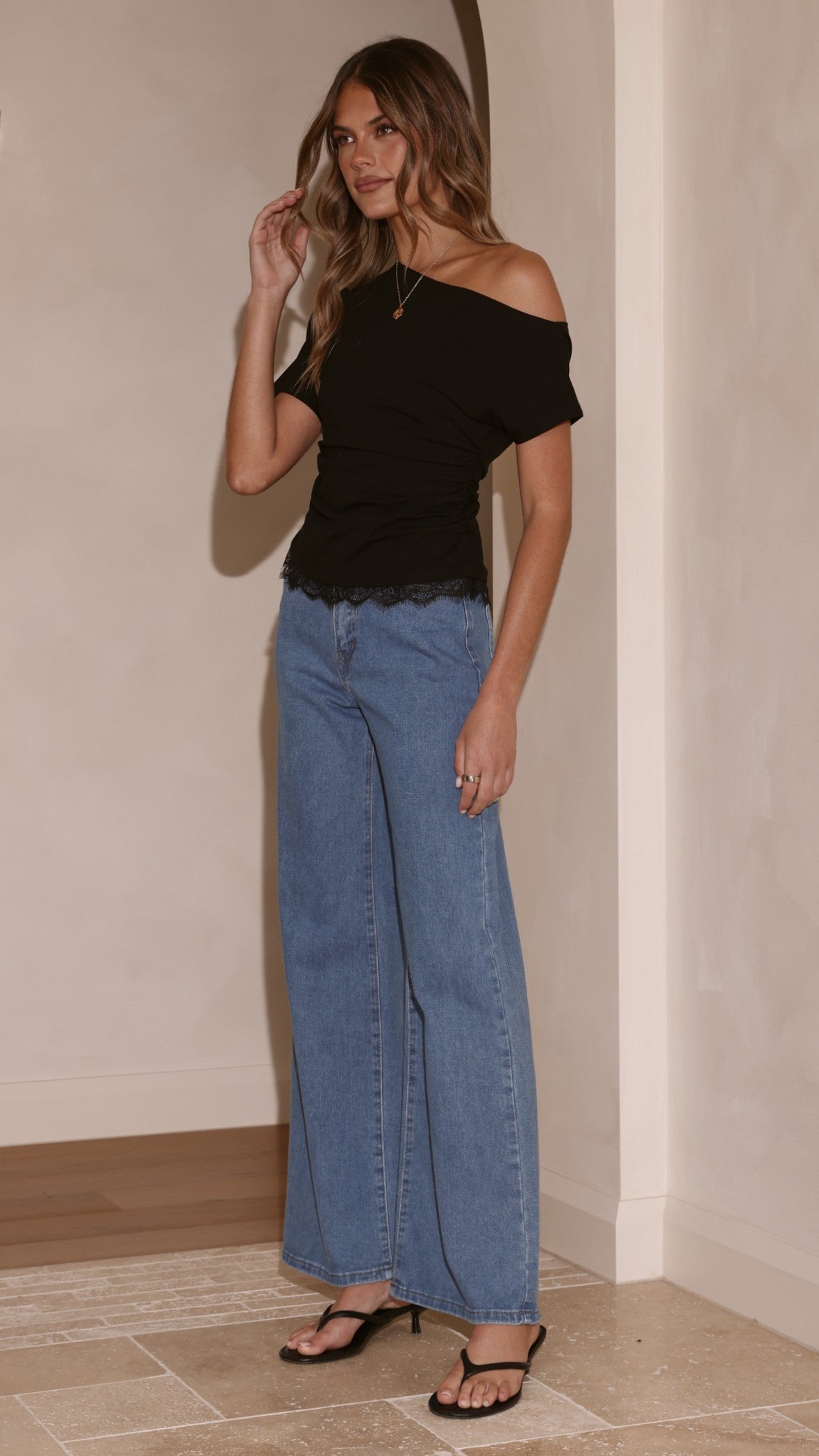 Ellery Straight Leg Jeans - Mid Blue