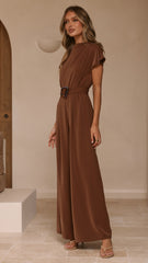 Demitra Jumpsuit - Brown