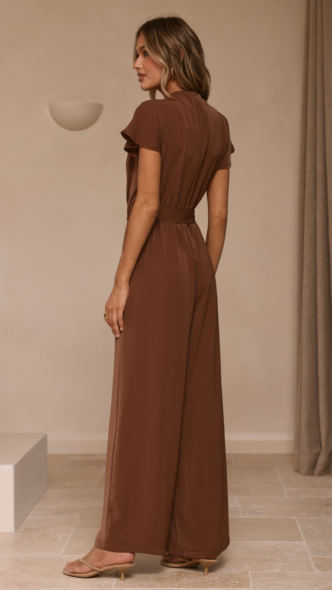 Demitra Jumpsuit - Brown