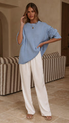 Hayden Knit Jumper - Blue