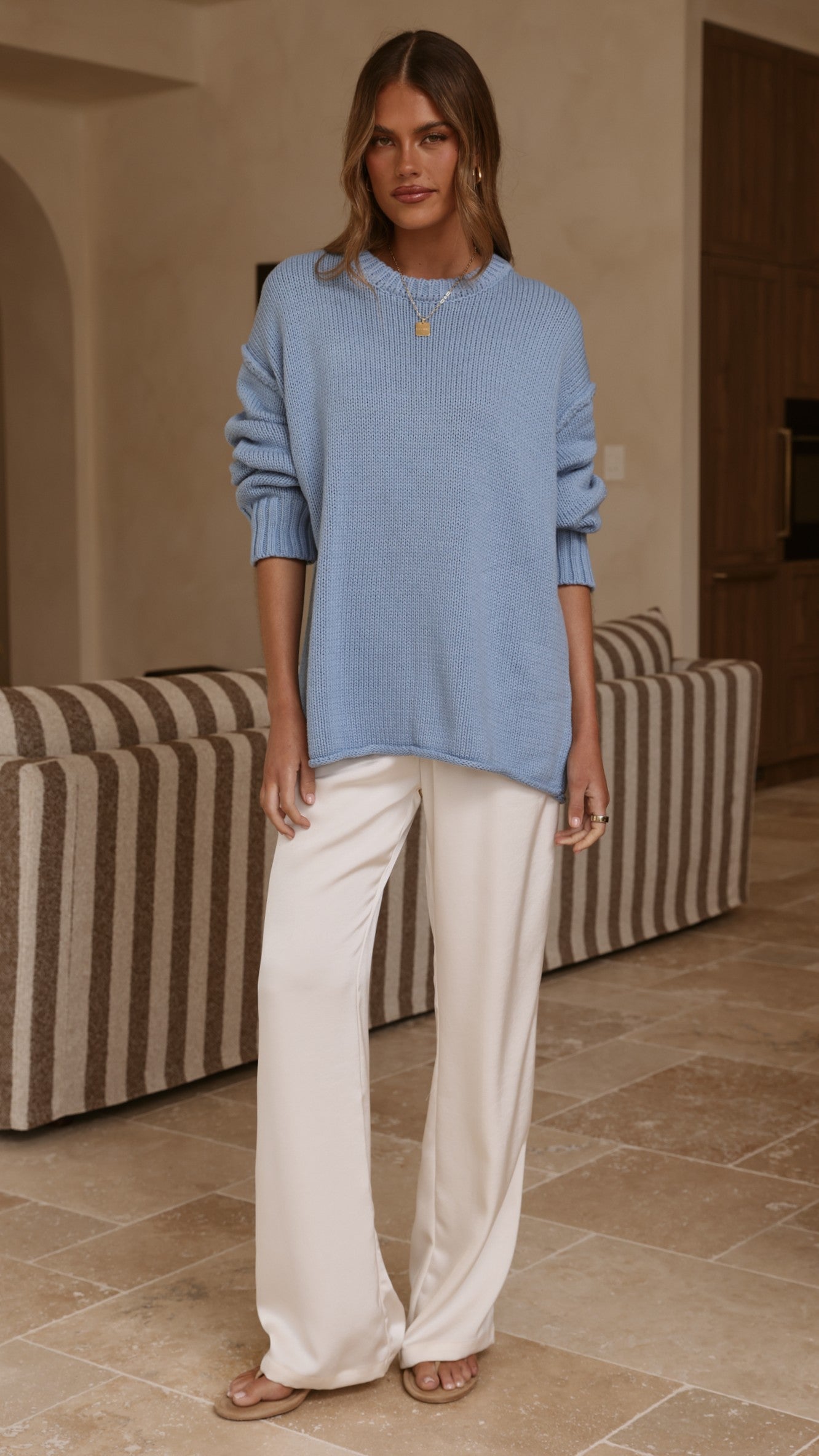 Hayden Knit Jumper - Blue