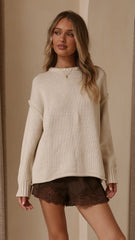 Hayden Knit Jumper - Natural