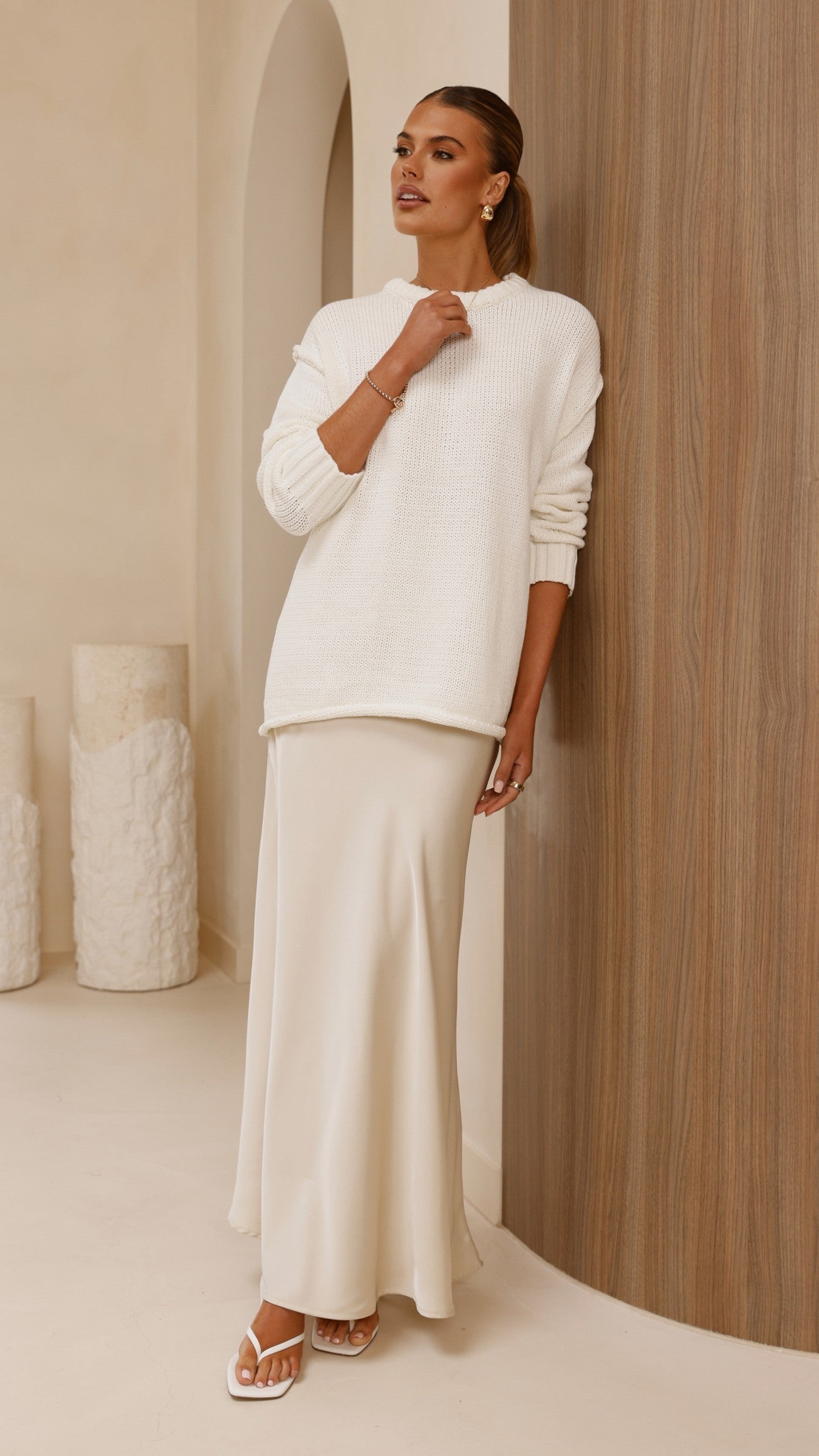 Delvine Knit Jumper - Cream