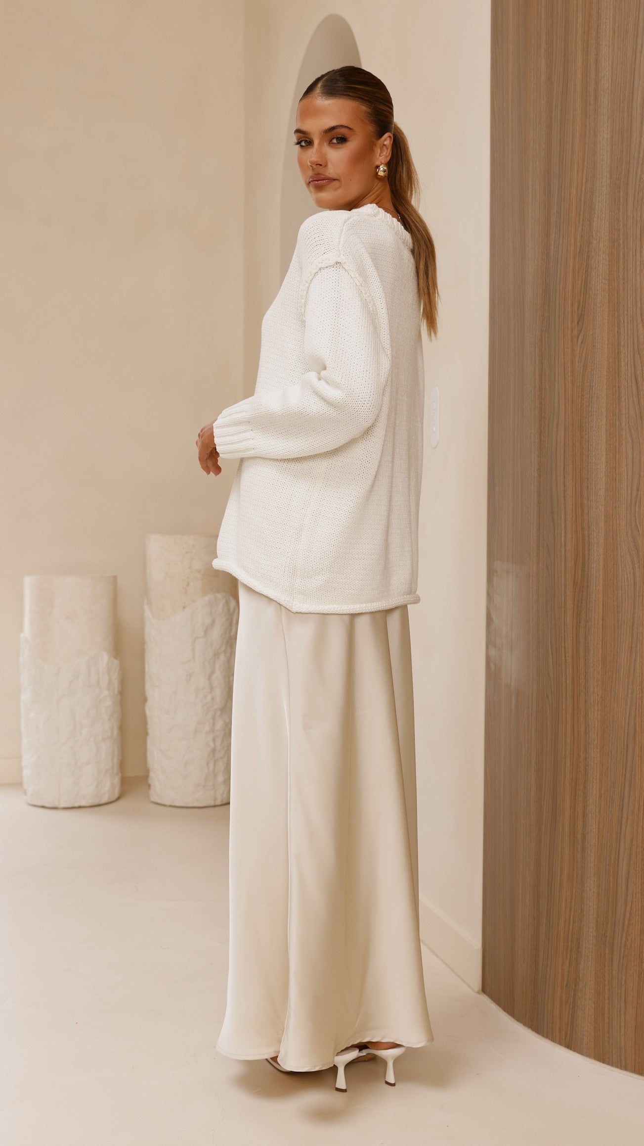 Delvine Knit Jumper - Cream