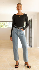 Cora Jeans - Mid Blue Denim