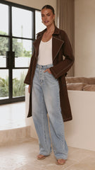 Cora Trench Coat - Brown