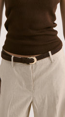 Classic Everyday Belt - Brown Genuine Leather