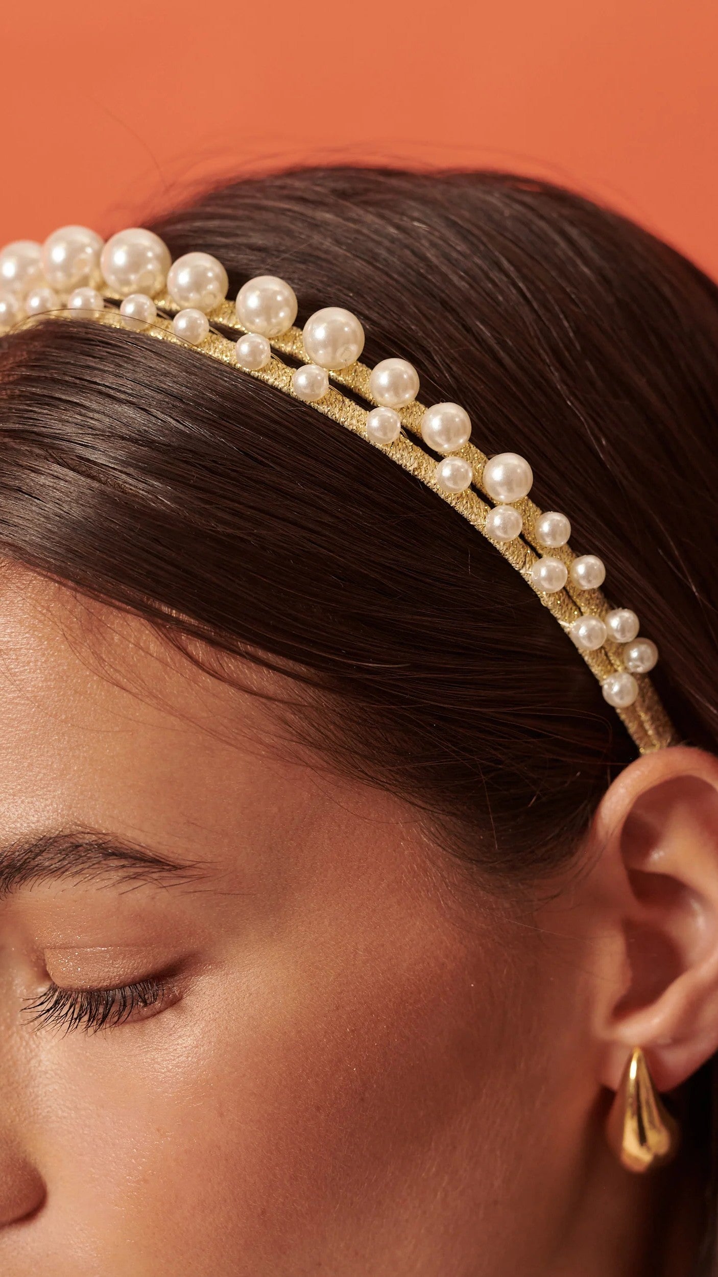 Diva Pearl Statement Headband - Pearl