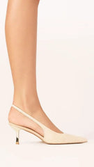 Gemima Heel - Natural Raffia
