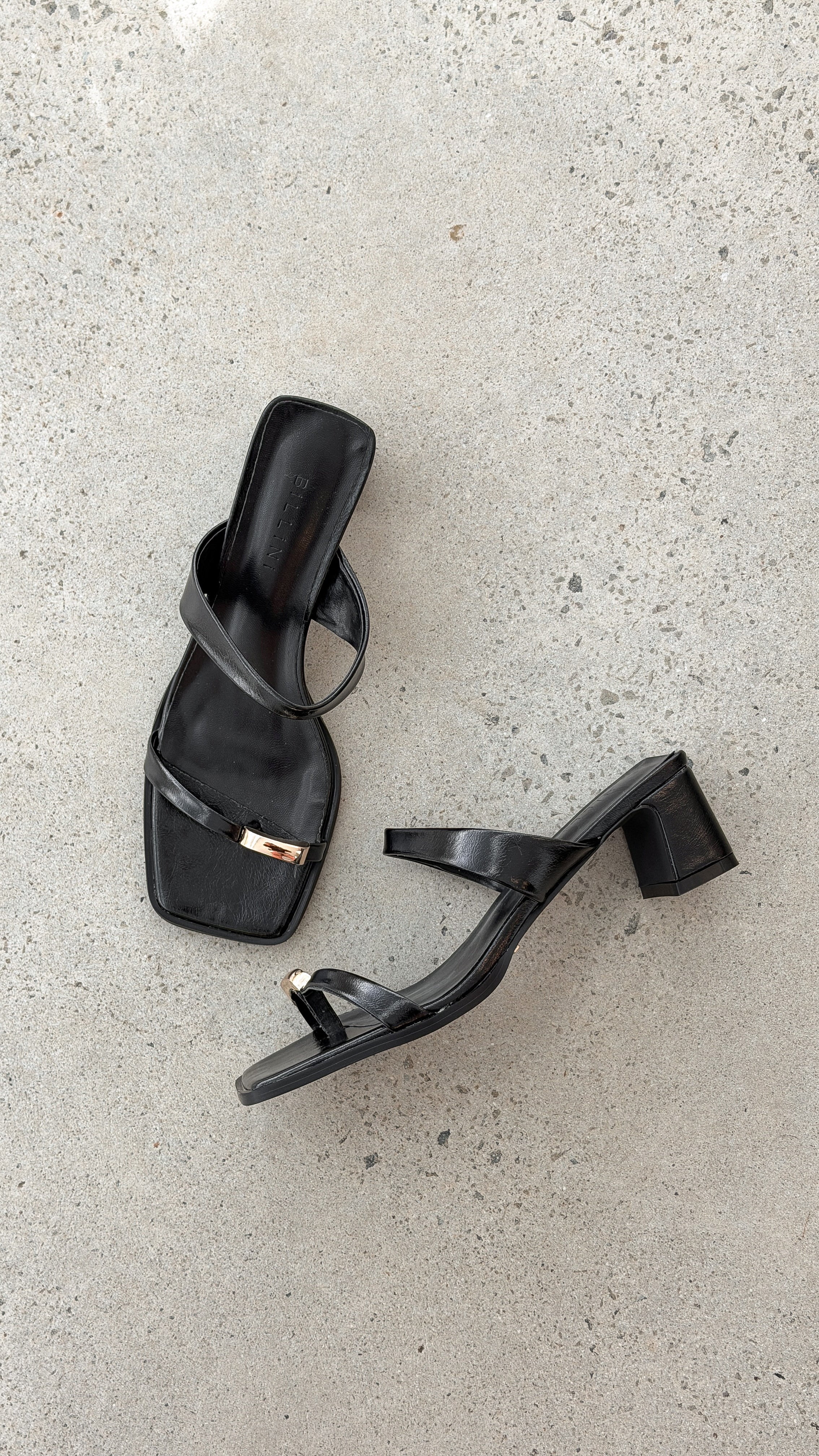 Iverson Heel - Black Shine