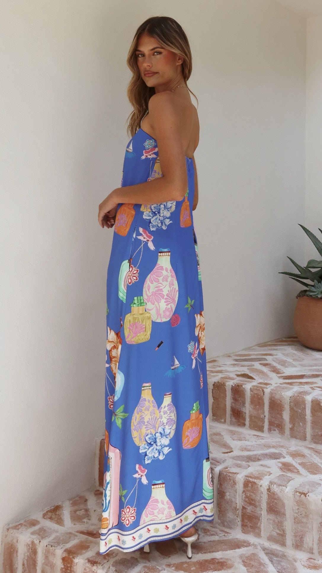Elida Strapless Maxi Dress - Perfume Dreams