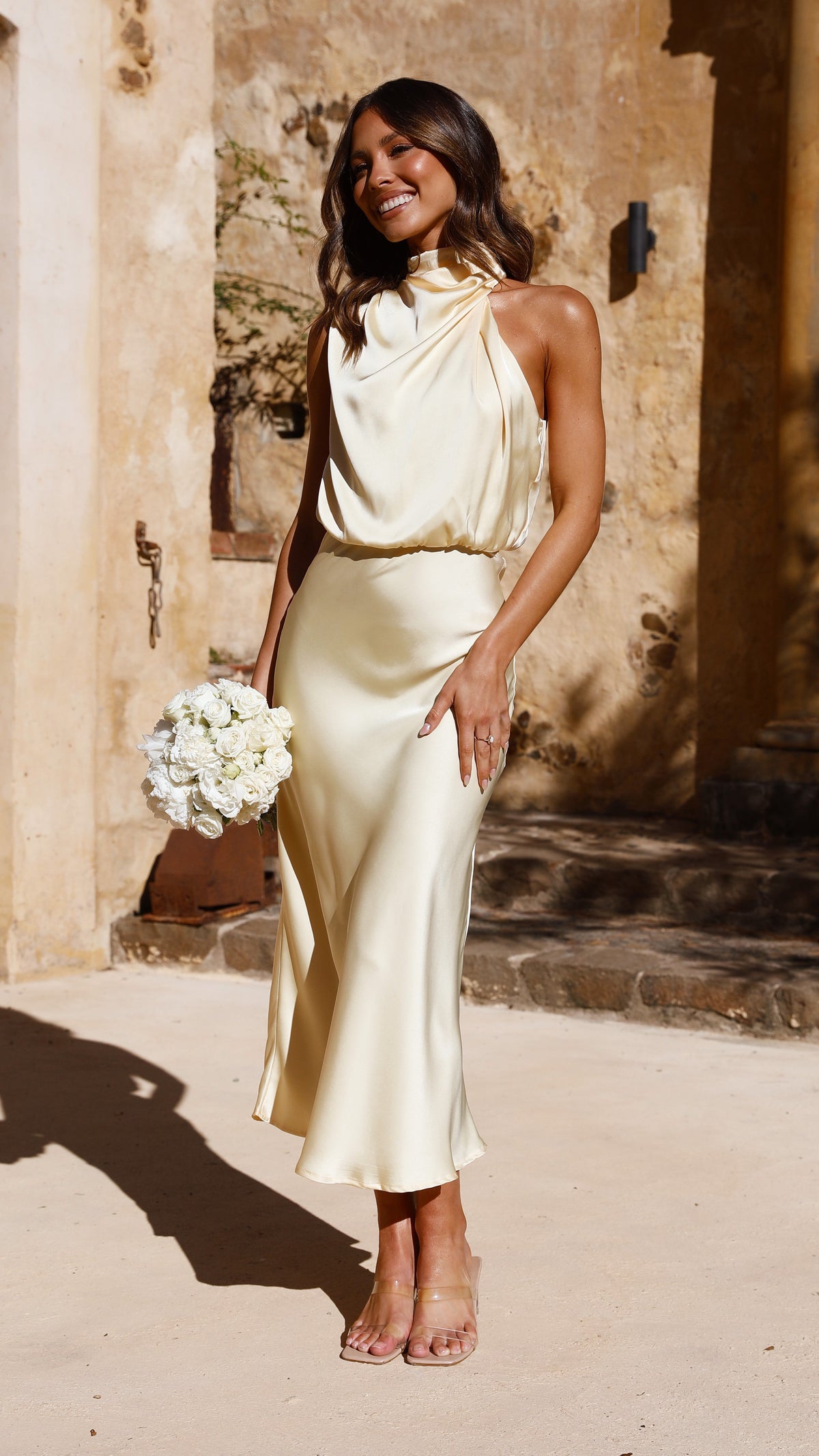 Esther Maxi Dress - Lemon