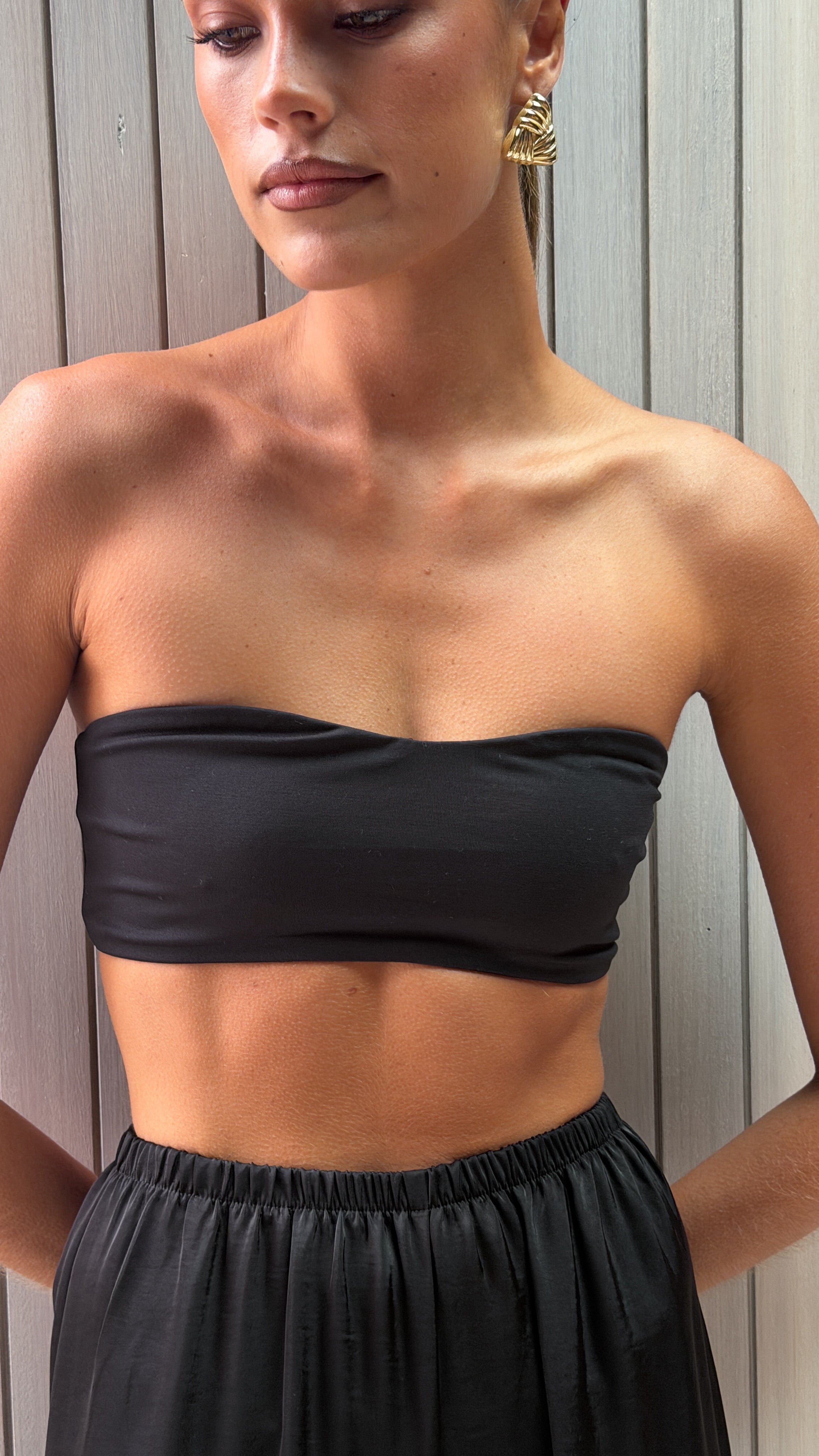 Ida Bandeau Bra - Black
