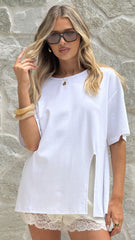 Indie Oversized Tee - White