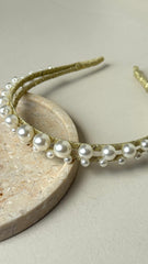 Diva Pearl Statement Headband - Pearl