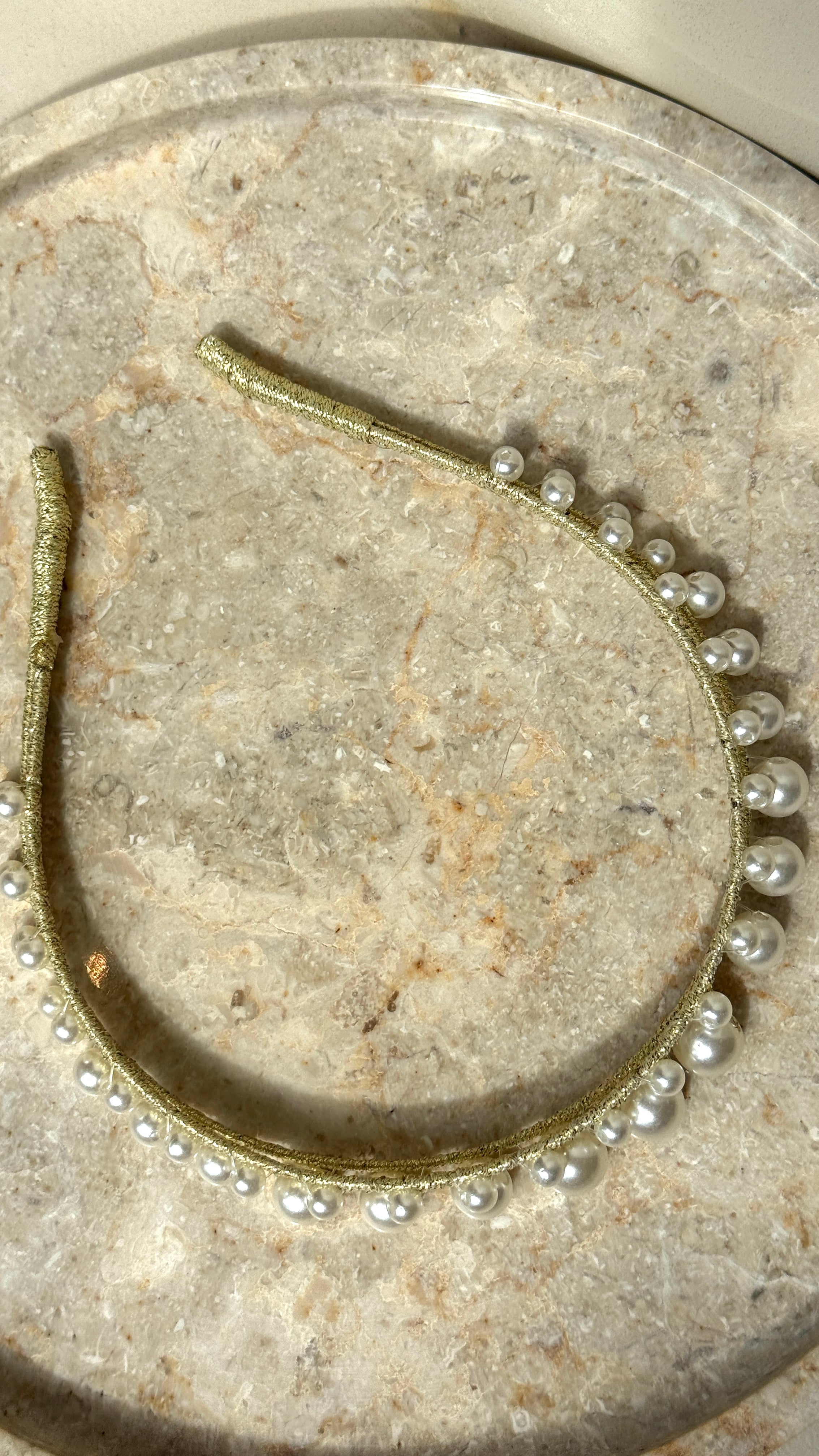 Diva Pearl Statement Headband - Pearl