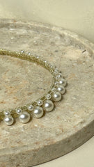 Diva Pearl Statement Headband - Pearl