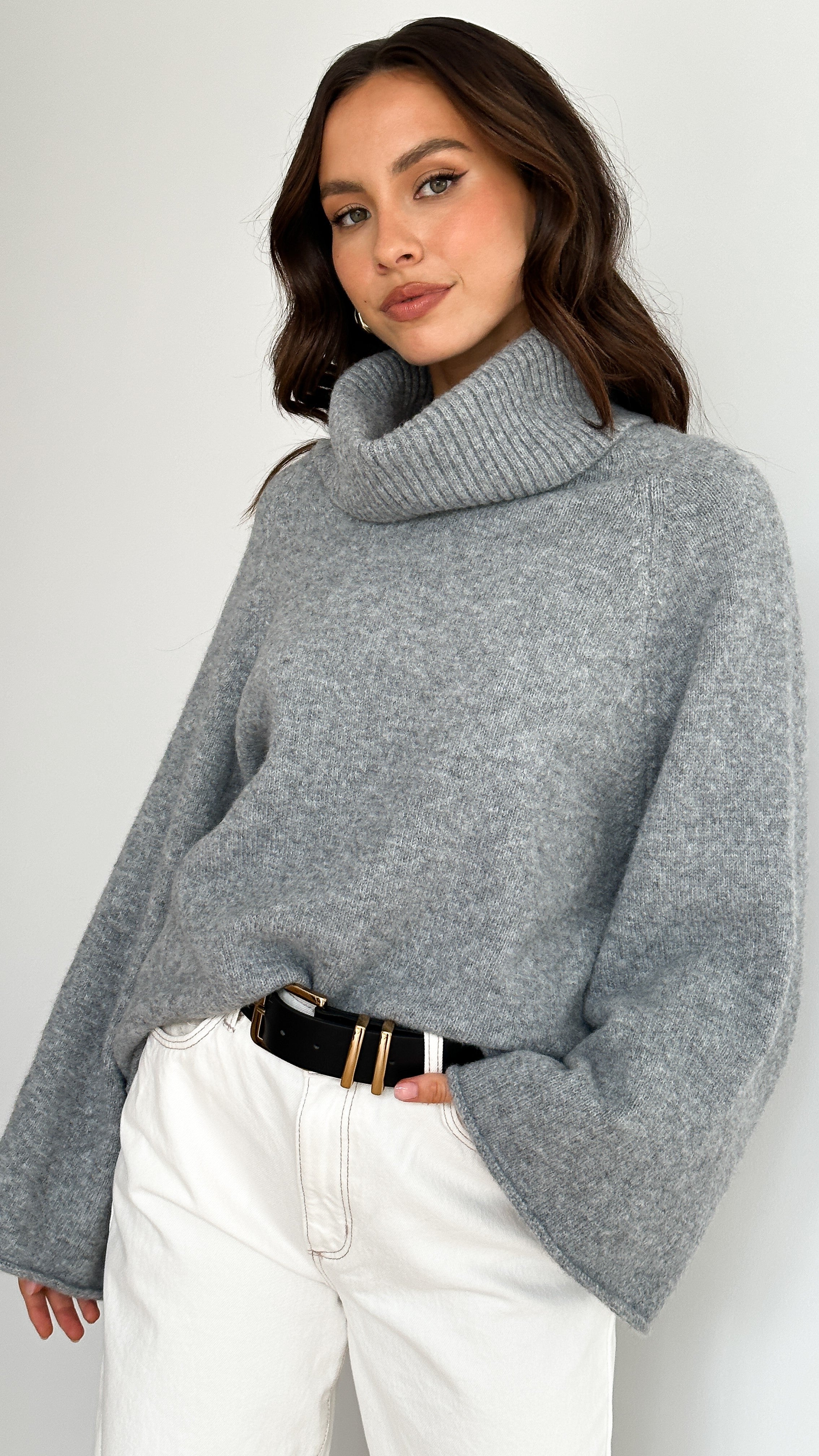 Jacques Knitted Jumper - Grey