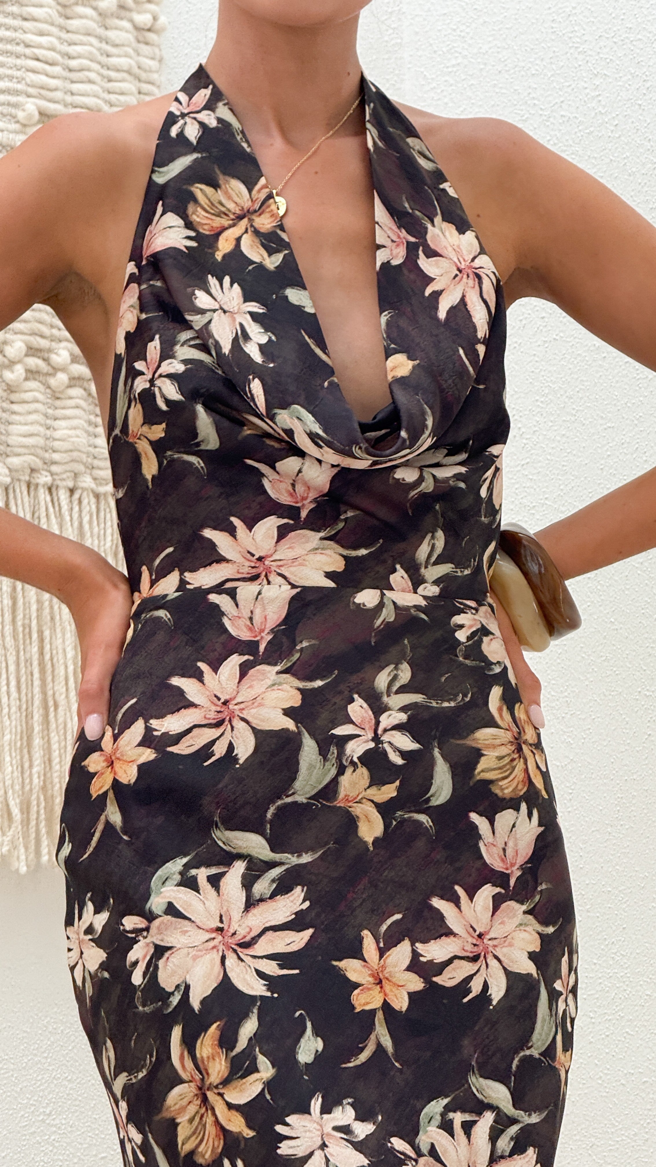 Dascha Maxi Dress - Black Floral